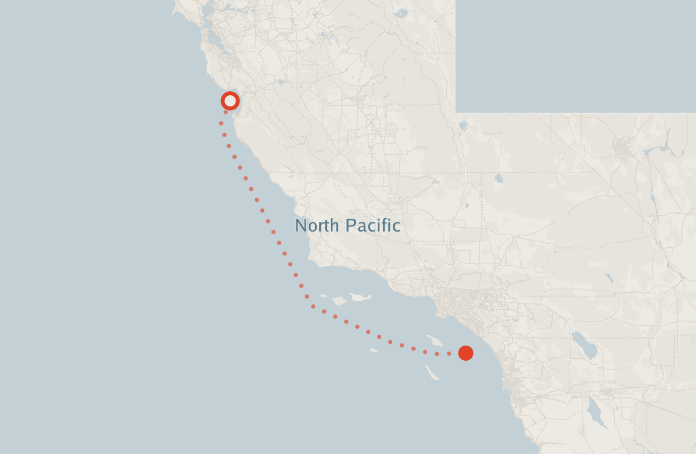 Activity map — real sighting points on an OpenStreetMap basemap