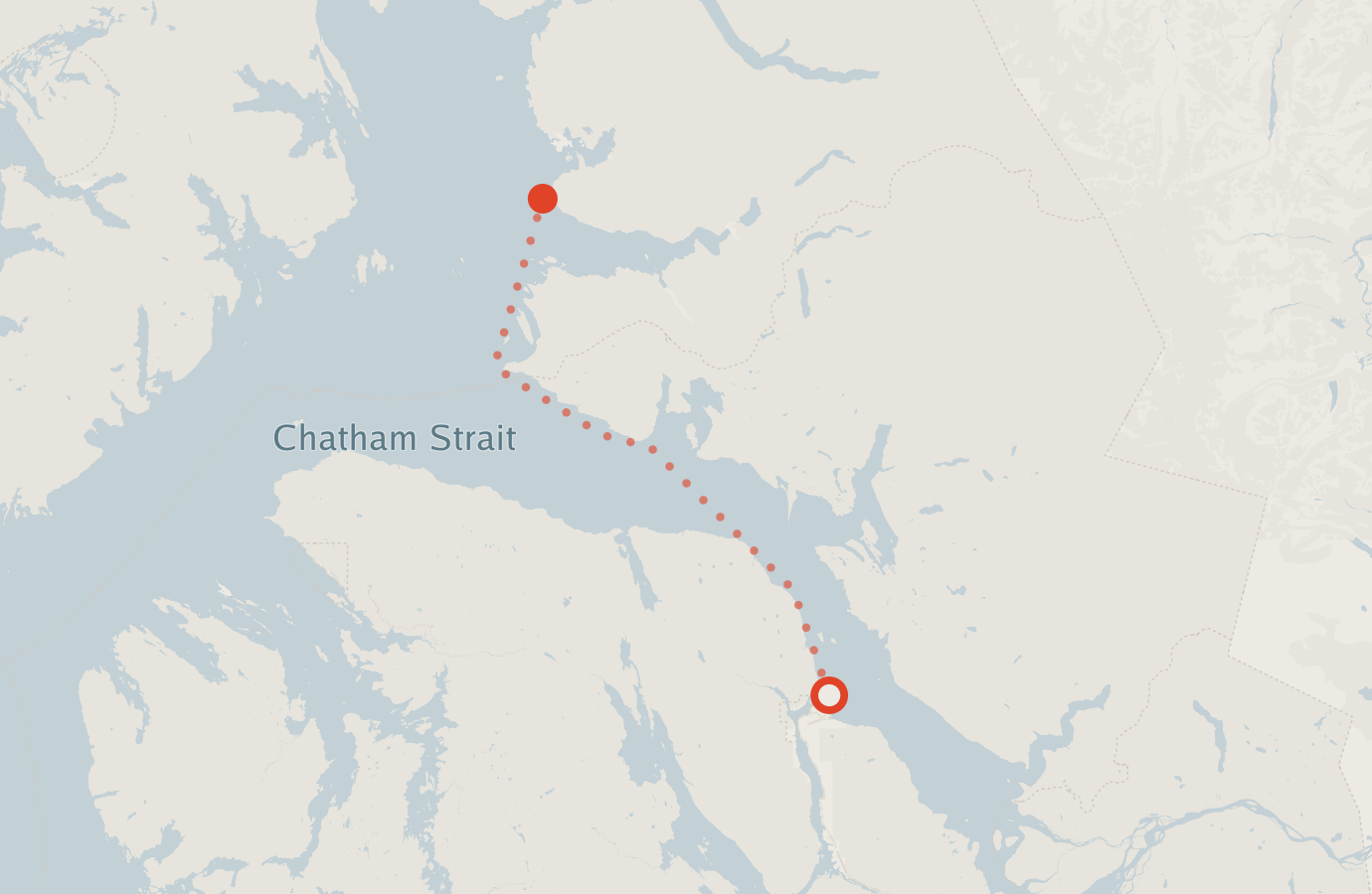 Activity map — real sighting points on an OpenStreetMap basemap