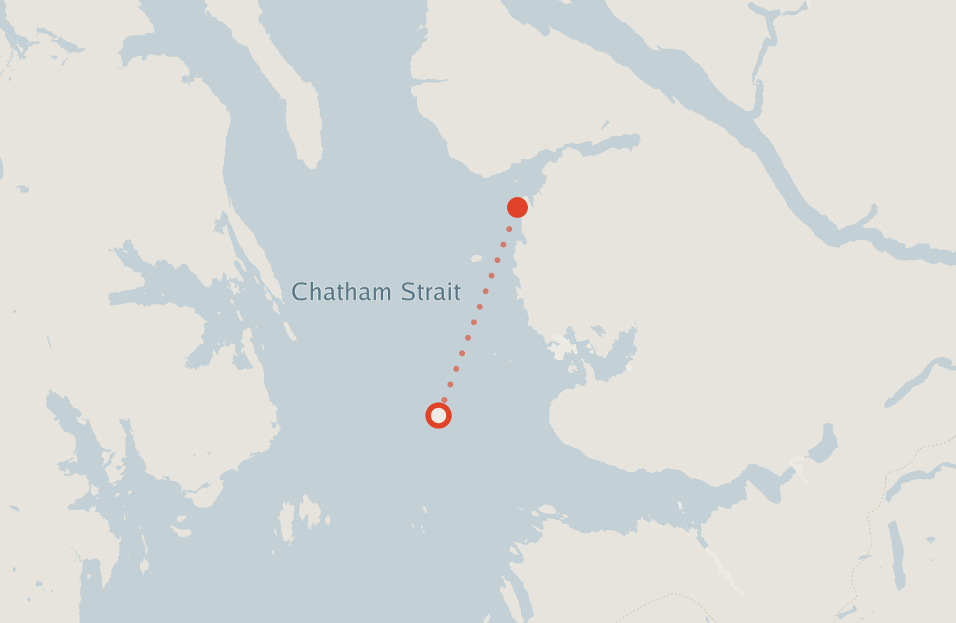 Activity map — real sighting points on an OpenStreetMap basemap