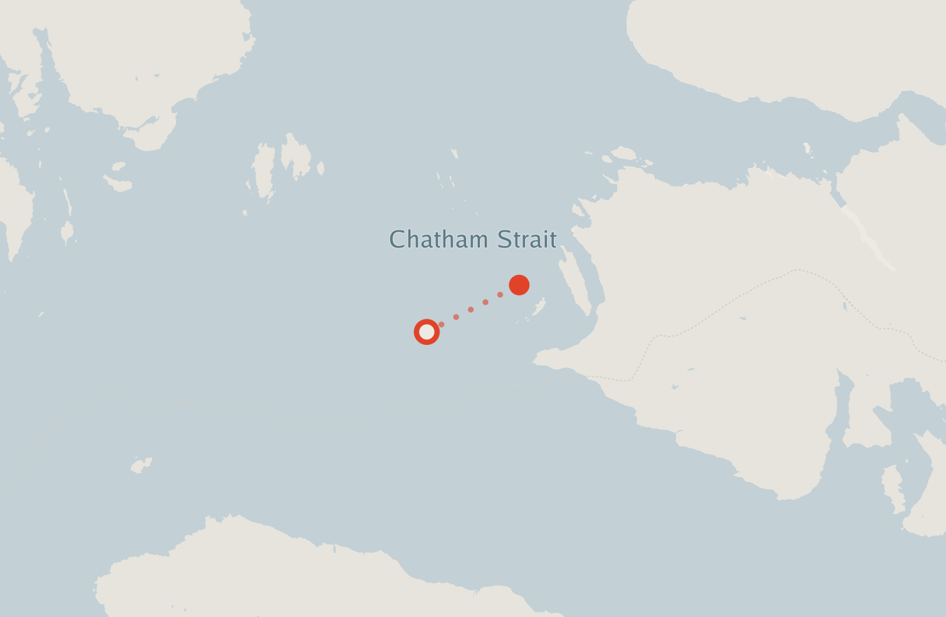 Activity map — real sighting points on an OpenStreetMap basemap