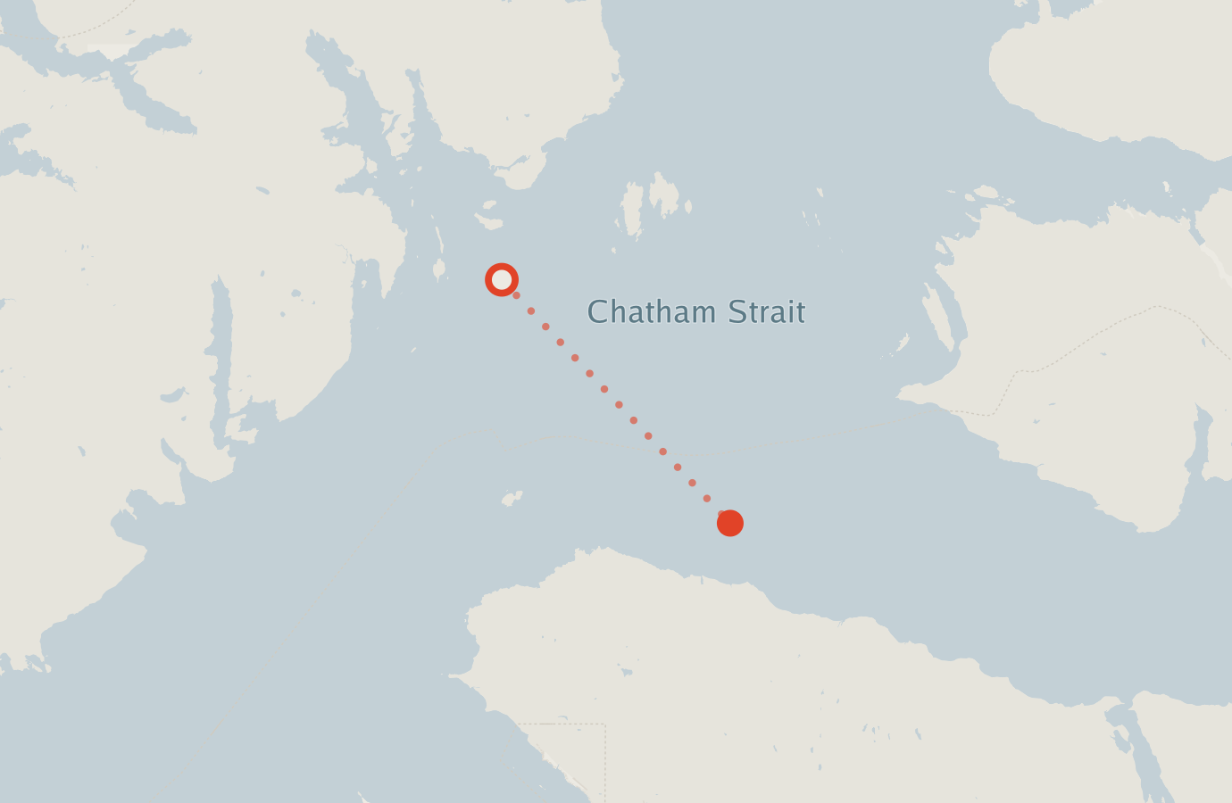Activity map — real sighting points on an OpenStreetMap basemap