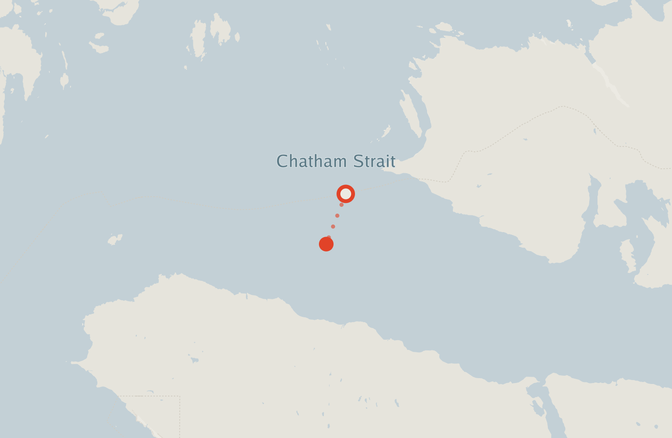Activity map — real sighting points on an OpenStreetMap basemap