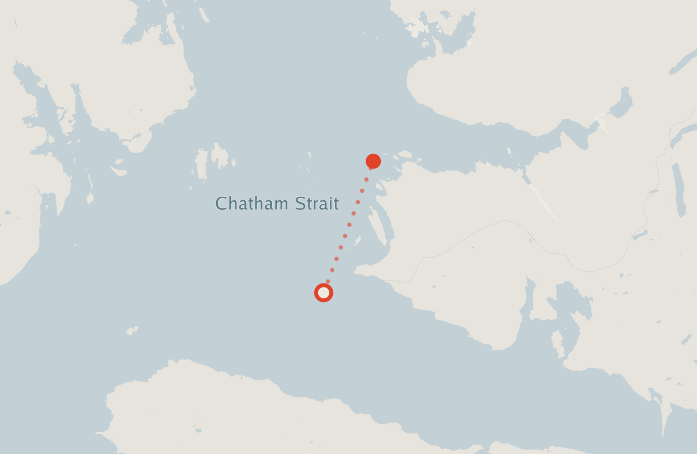 Activity map — real sighting points on an OpenStreetMap basemap