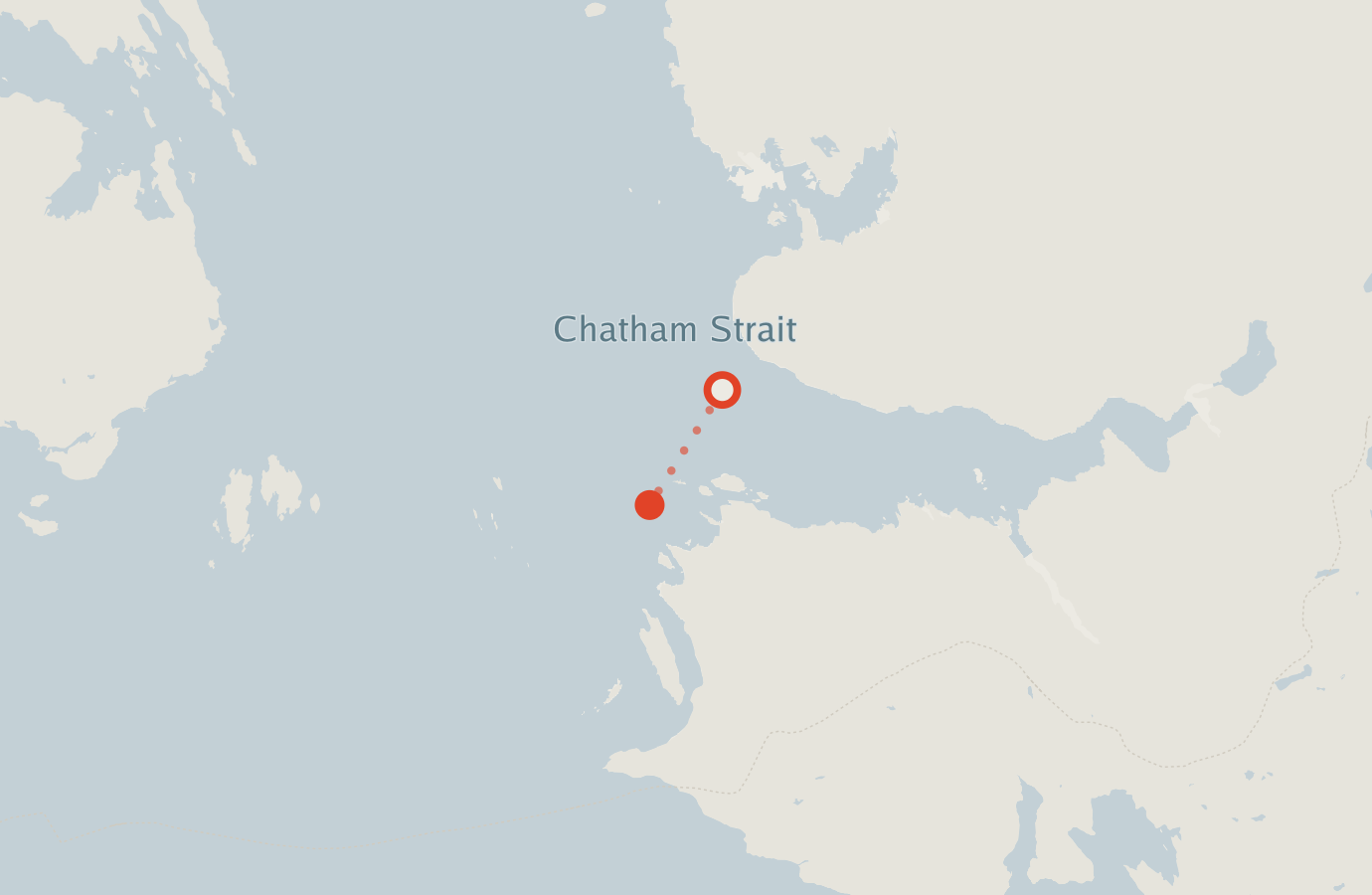 Activity map — real sighting points on an OpenStreetMap basemap