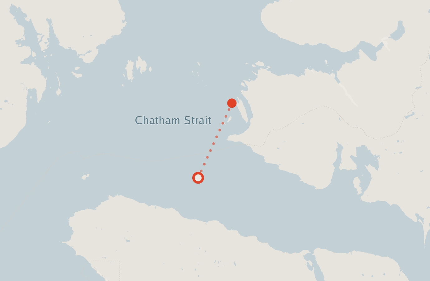 Activity map — real sighting points on an OpenStreetMap basemap