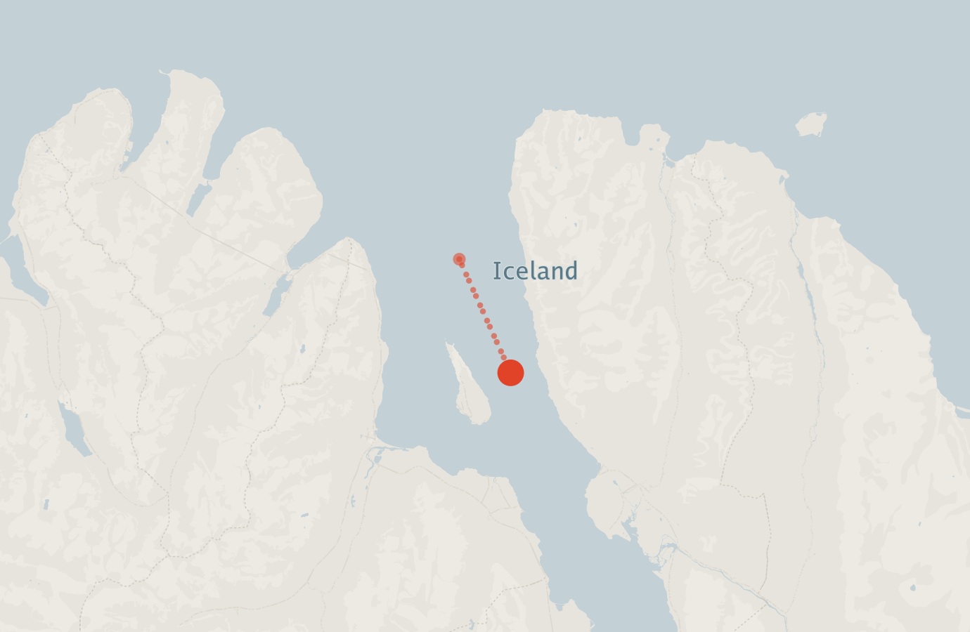 Activity map — real sighting points on an OpenStreetMap basemap