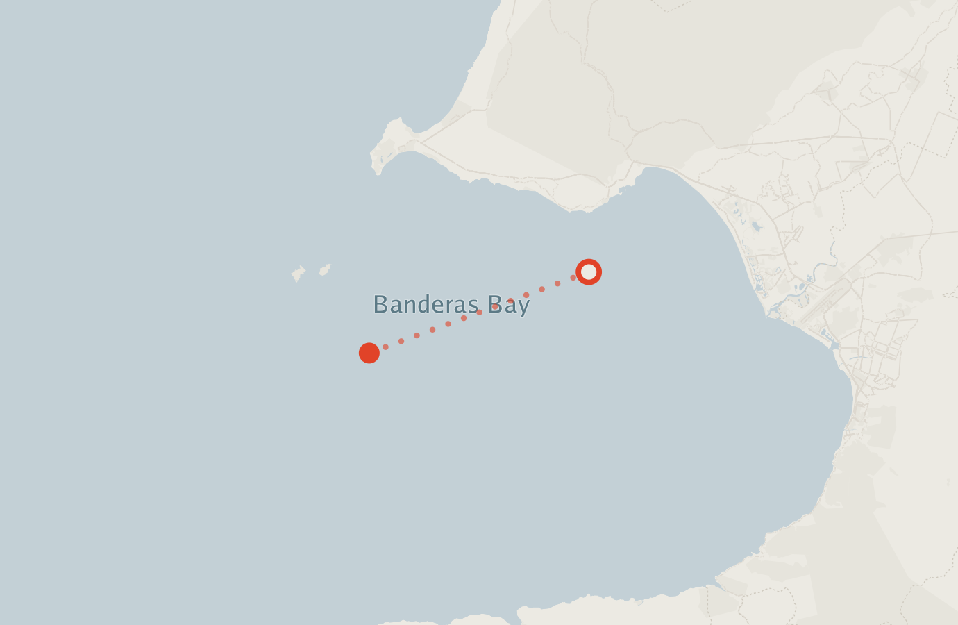 Activity map — real sighting points on an OpenStreetMap basemap
