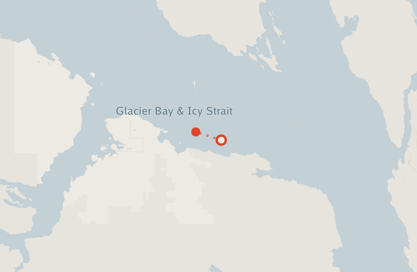 Activity map — real sighting points on an OpenStreetMap basemap