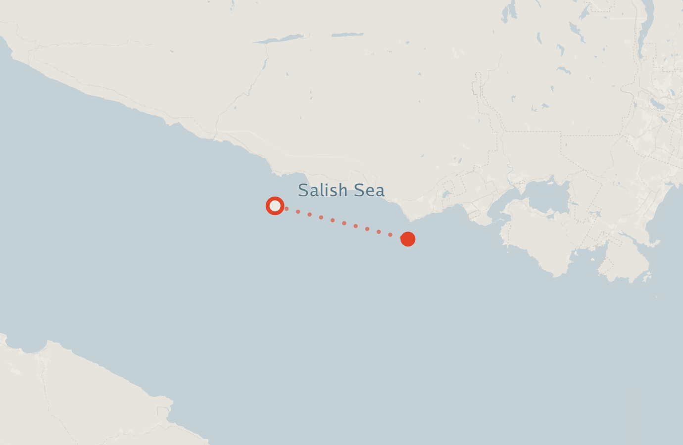 Activity map — real sighting points on an OpenStreetMap basemap