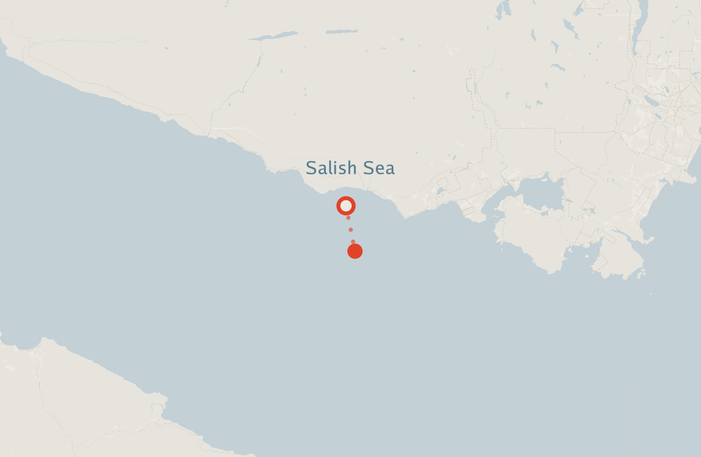 Activity map — real sighting points on an OpenStreetMap basemap