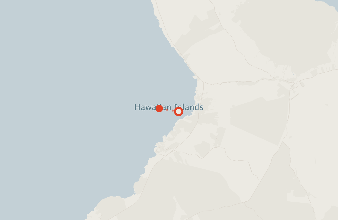Activity map — real sighting points on an OpenStreetMap basemap