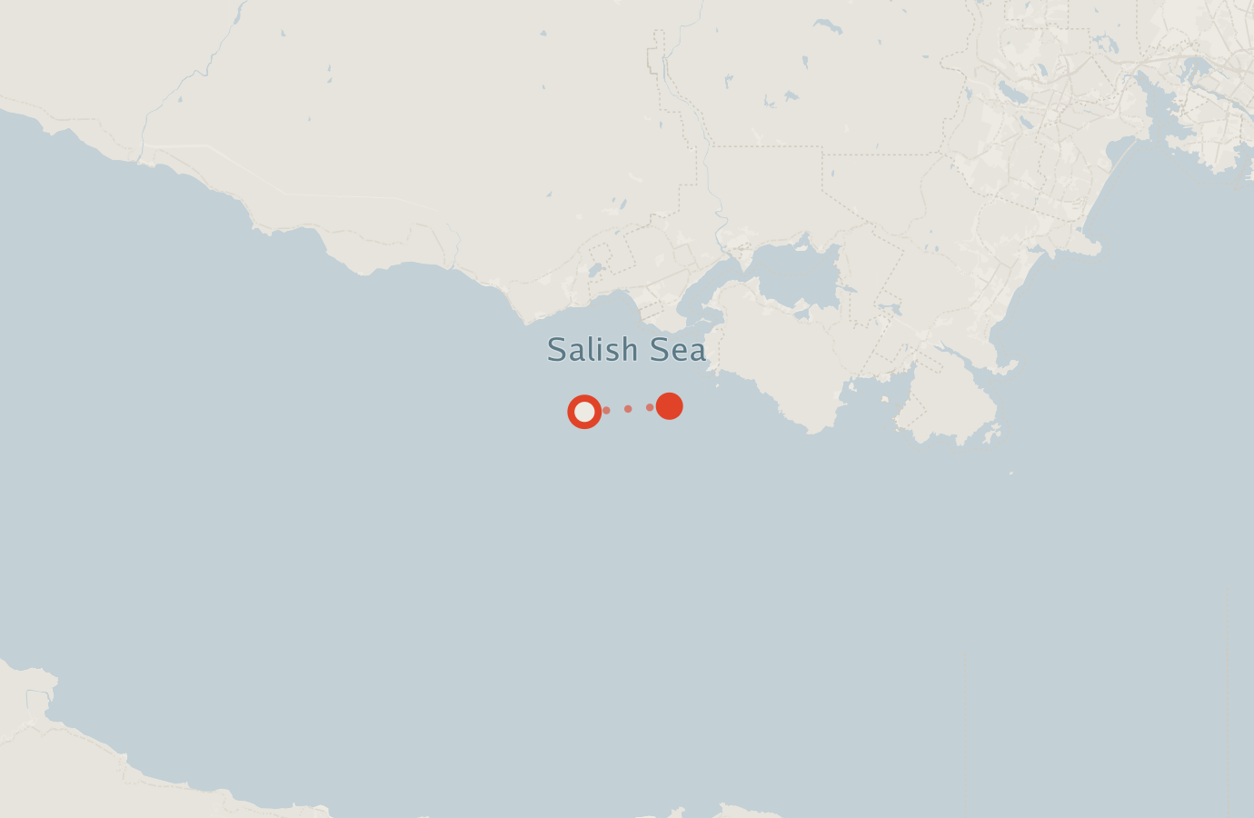 Activity map — real sighting points on an OpenStreetMap basemap