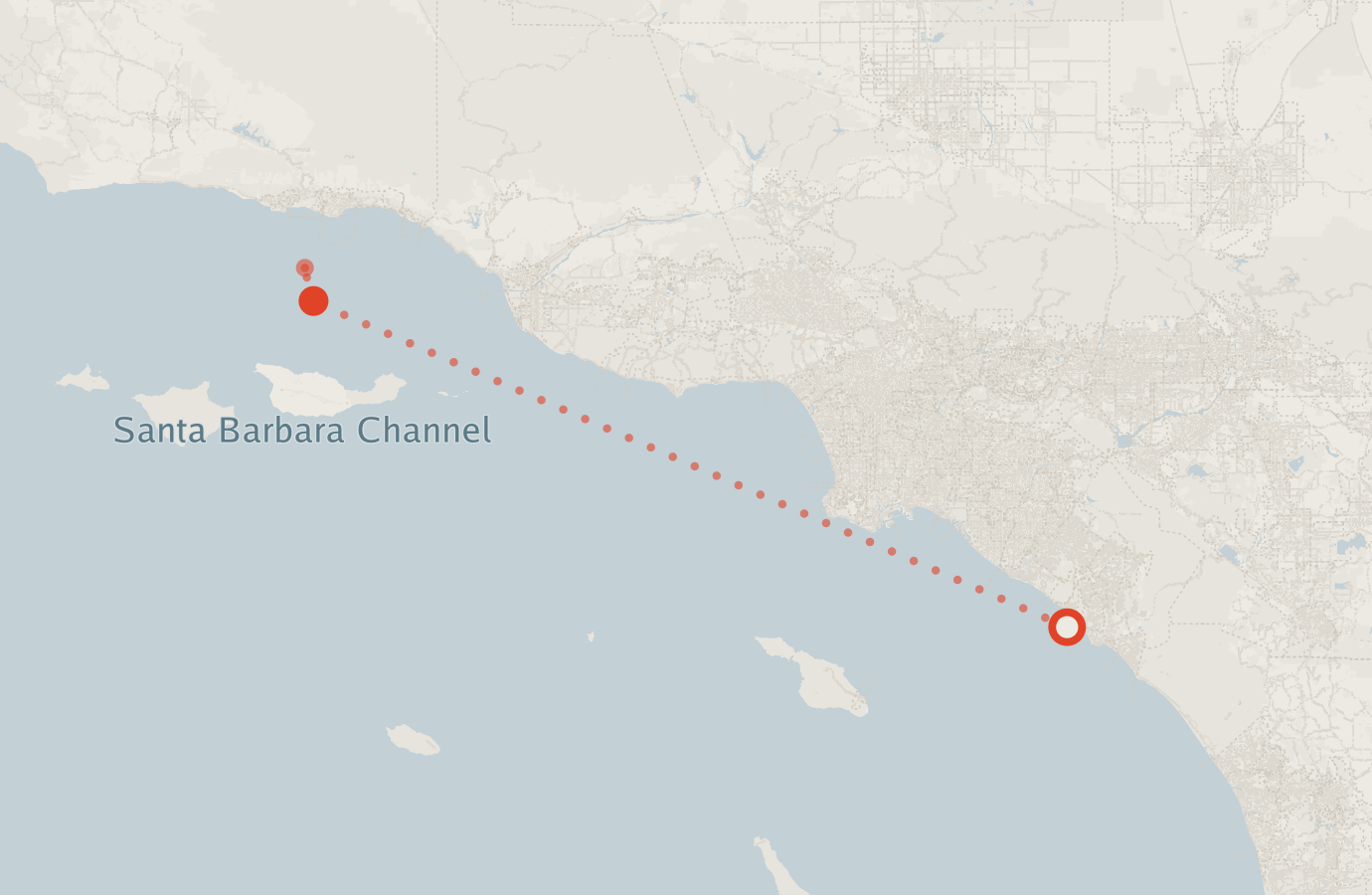 Activity map — real sighting points on an OpenStreetMap basemap