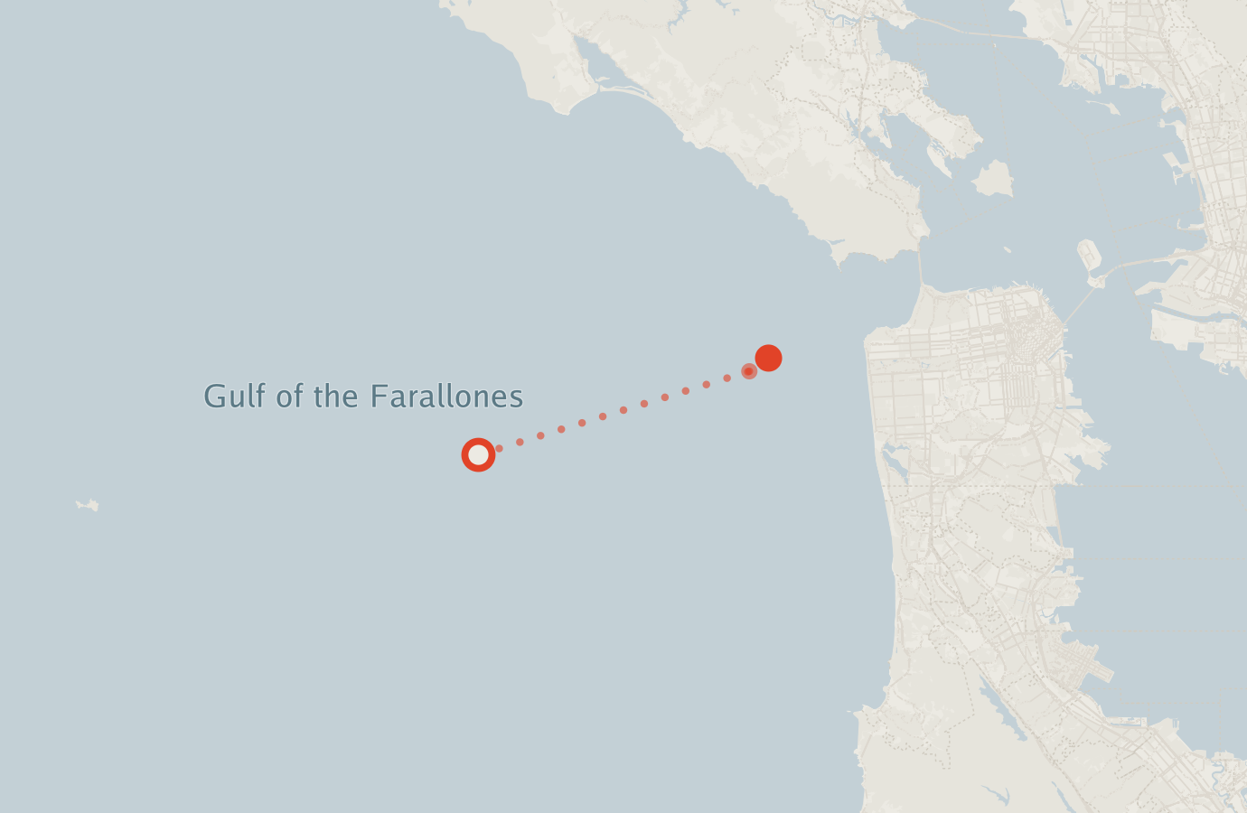 Activity map — real sighting points on an OpenStreetMap basemap