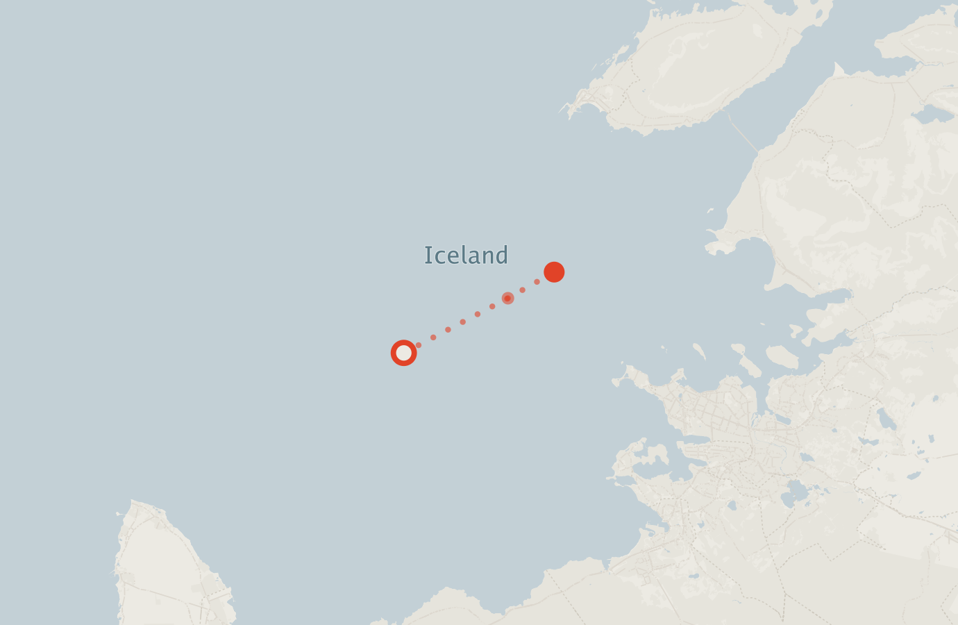 Activity map — real sighting points on an OpenStreetMap basemap