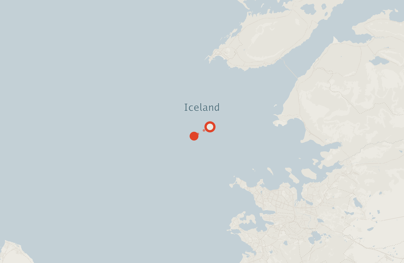 Activity map — real sighting points on an OpenStreetMap basemap