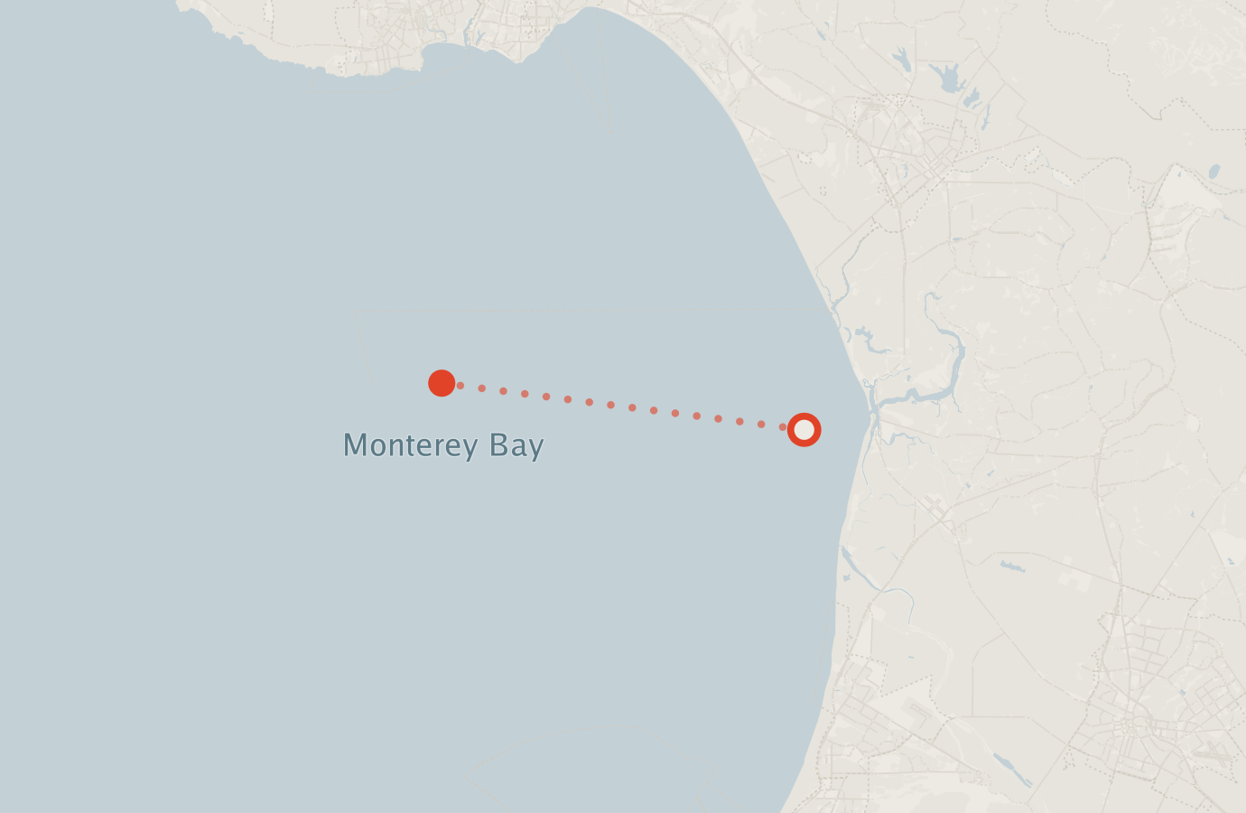 Activity map — real sighting points on an OpenStreetMap basemap