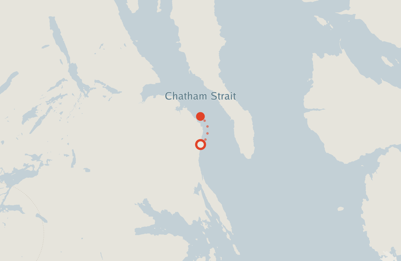 Activity map — real sighting points on an OpenStreetMap basemap