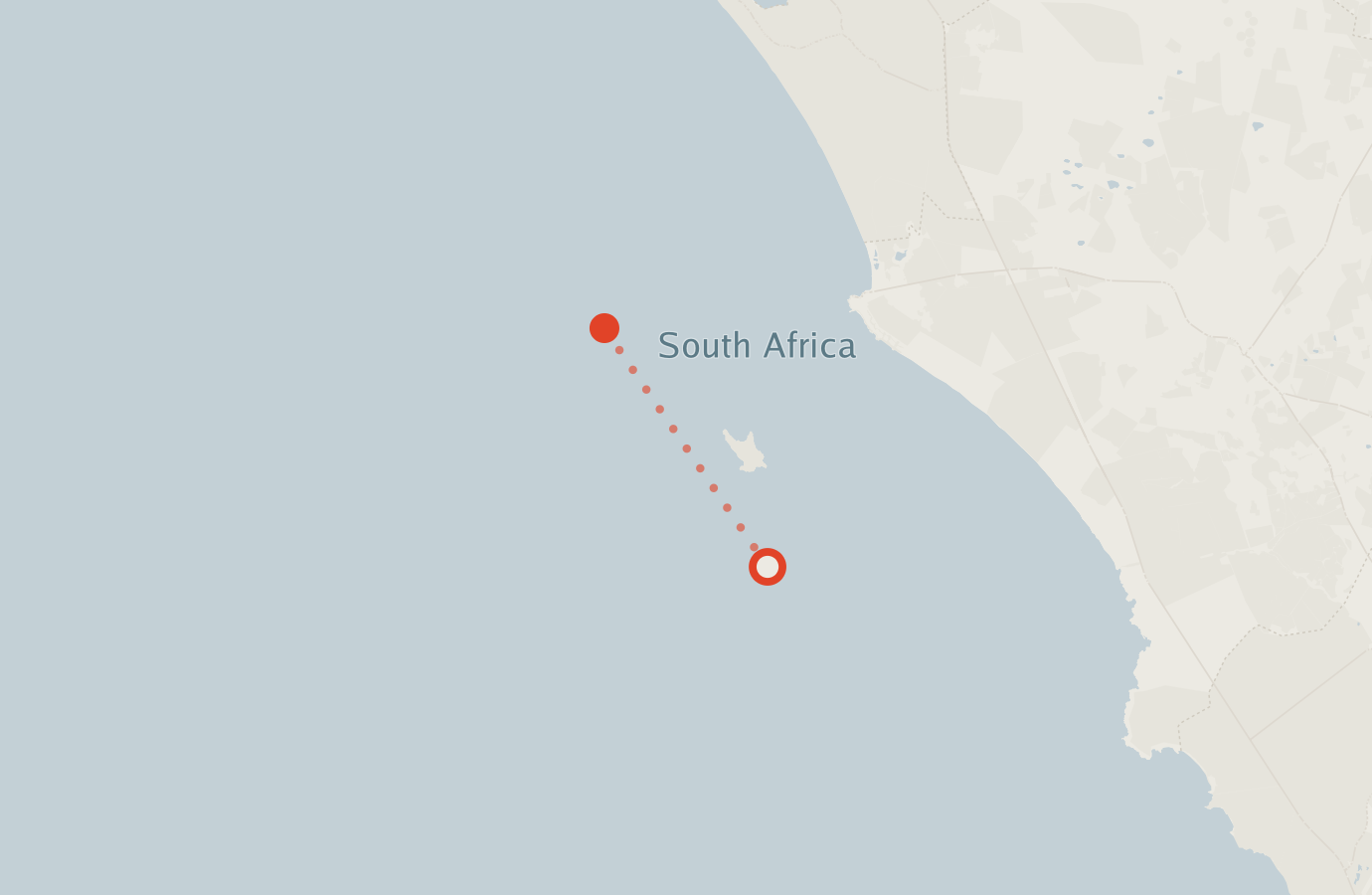 Activity map — real sighting points on an OpenStreetMap basemap
