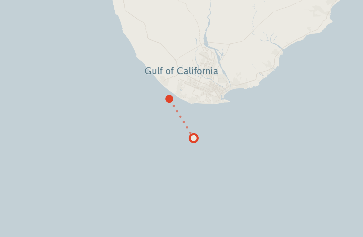 Activity map — real sighting points on an OpenStreetMap basemap