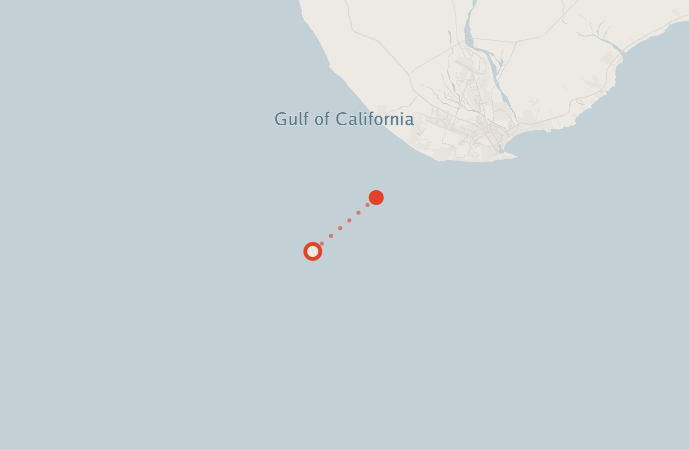 Activity map — real sighting points on an OpenStreetMap basemap
