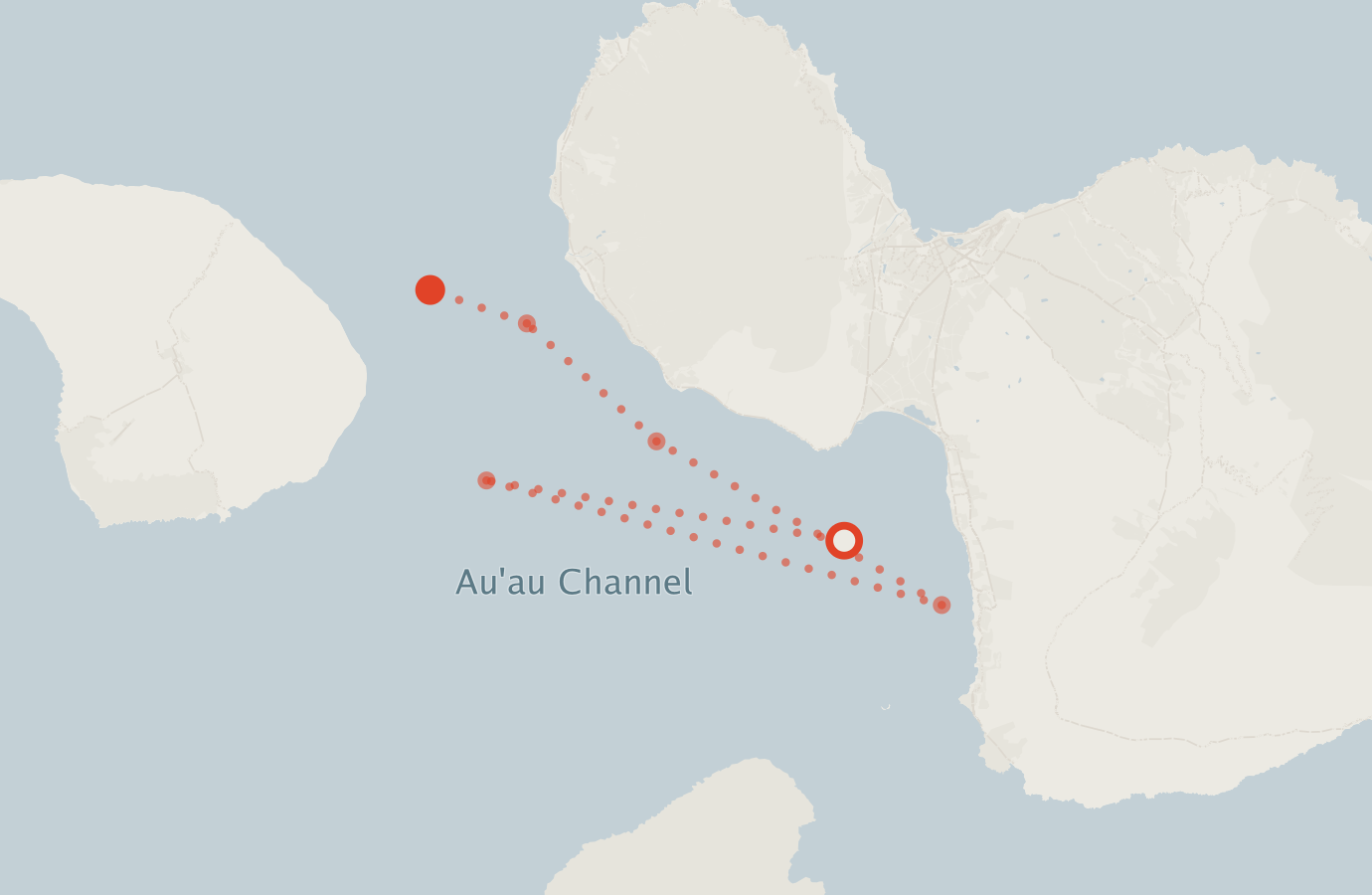 Activity map — real sighting points on an OpenStreetMap basemap