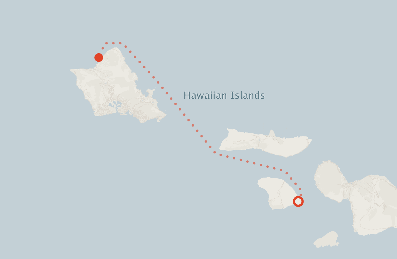 Activity map — real sighting points on an OpenStreetMap basemap