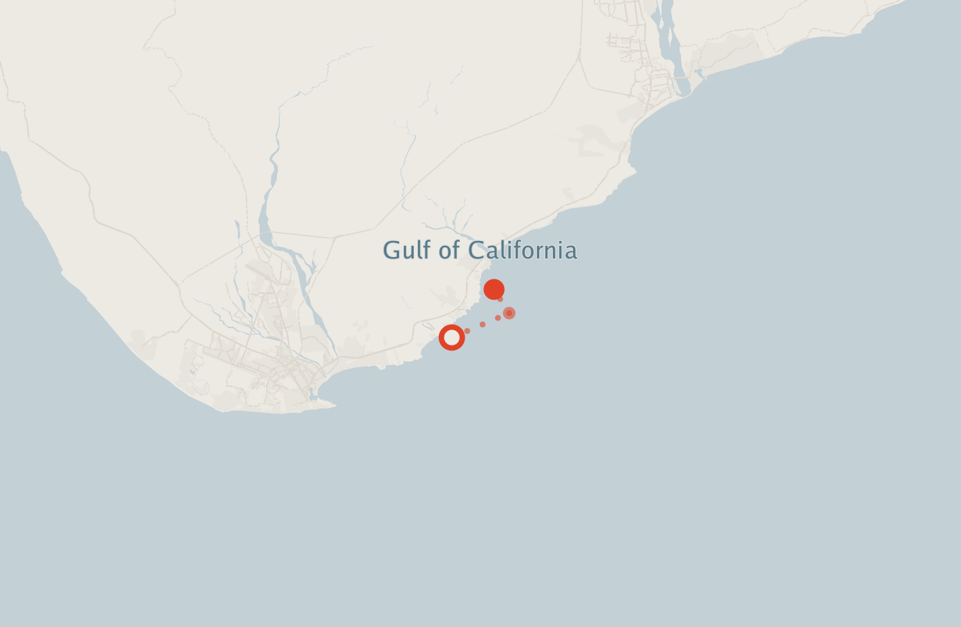 Activity map — real sighting points on an OpenStreetMap basemap