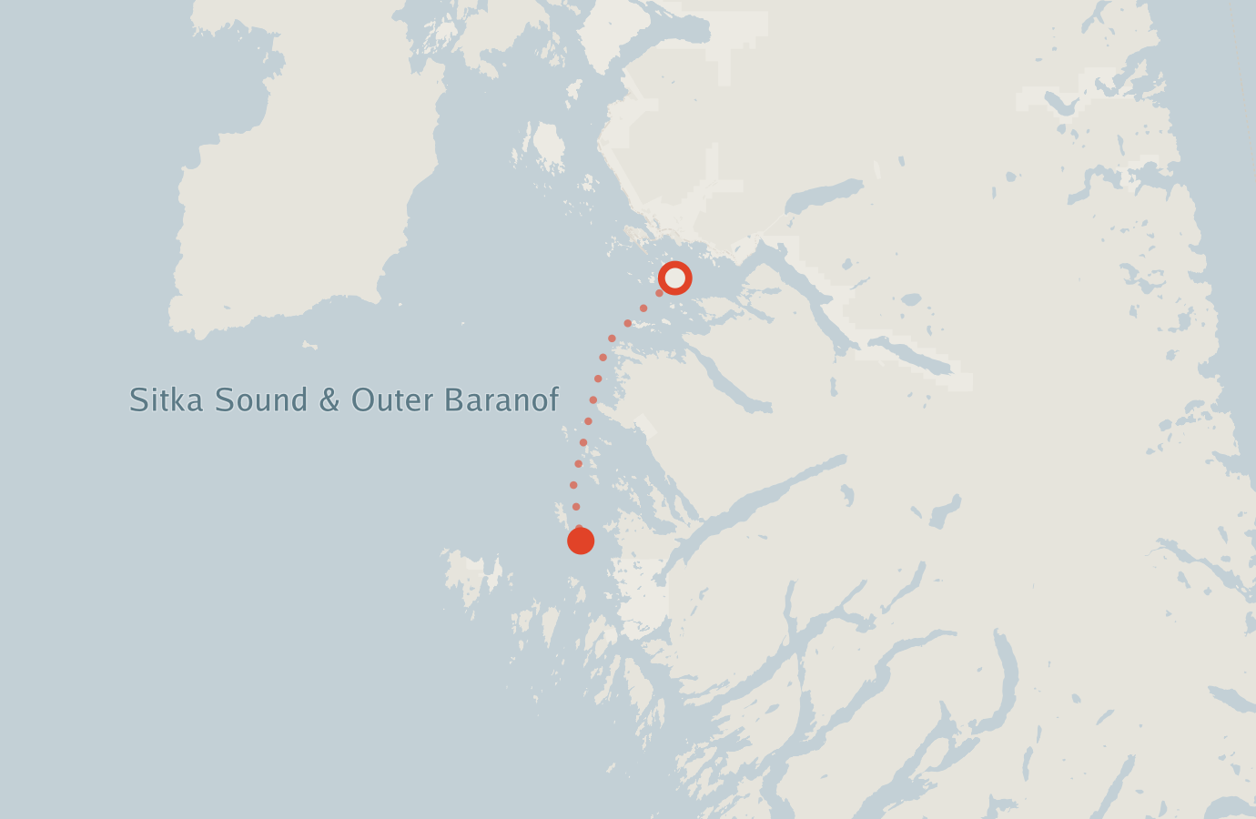 Activity map — real sighting points on an OpenStreetMap basemap