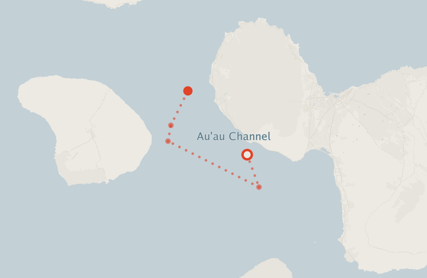 Activity map — real sighting points on an OpenStreetMap basemap