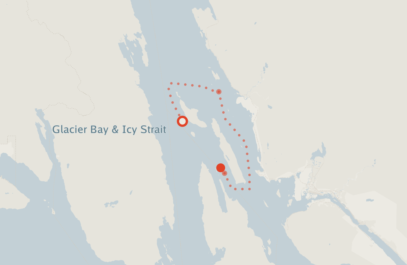 Activity map — real sighting points on an OpenStreetMap basemap