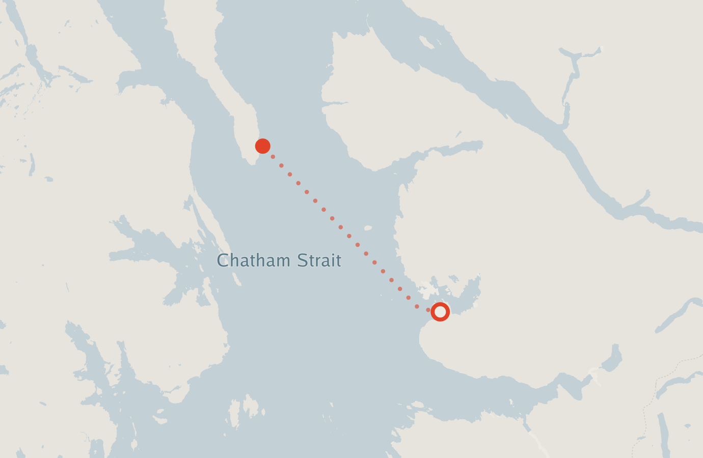 Activity map — real sighting points on an OpenStreetMap basemap