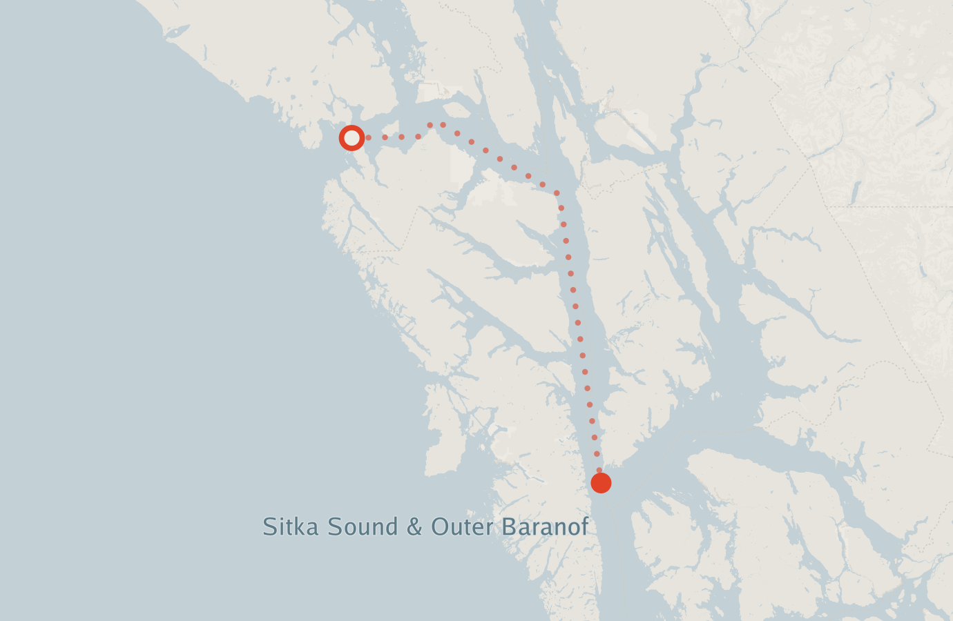 Activity map — real sighting points on an OpenStreetMap basemap
