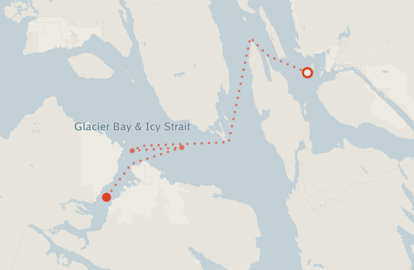 Activity map — real sighting points on an OpenStreetMap basemap