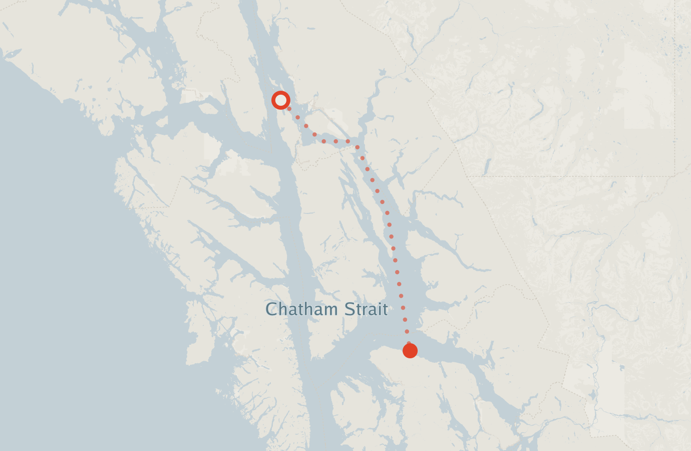 Activity map — real sighting points on an OpenStreetMap basemap