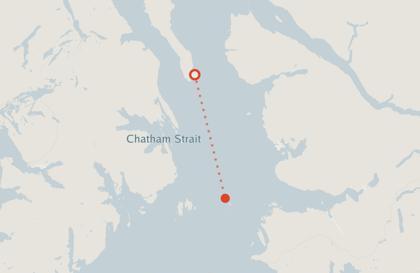 Activity map — real sighting points on an OpenStreetMap basemap