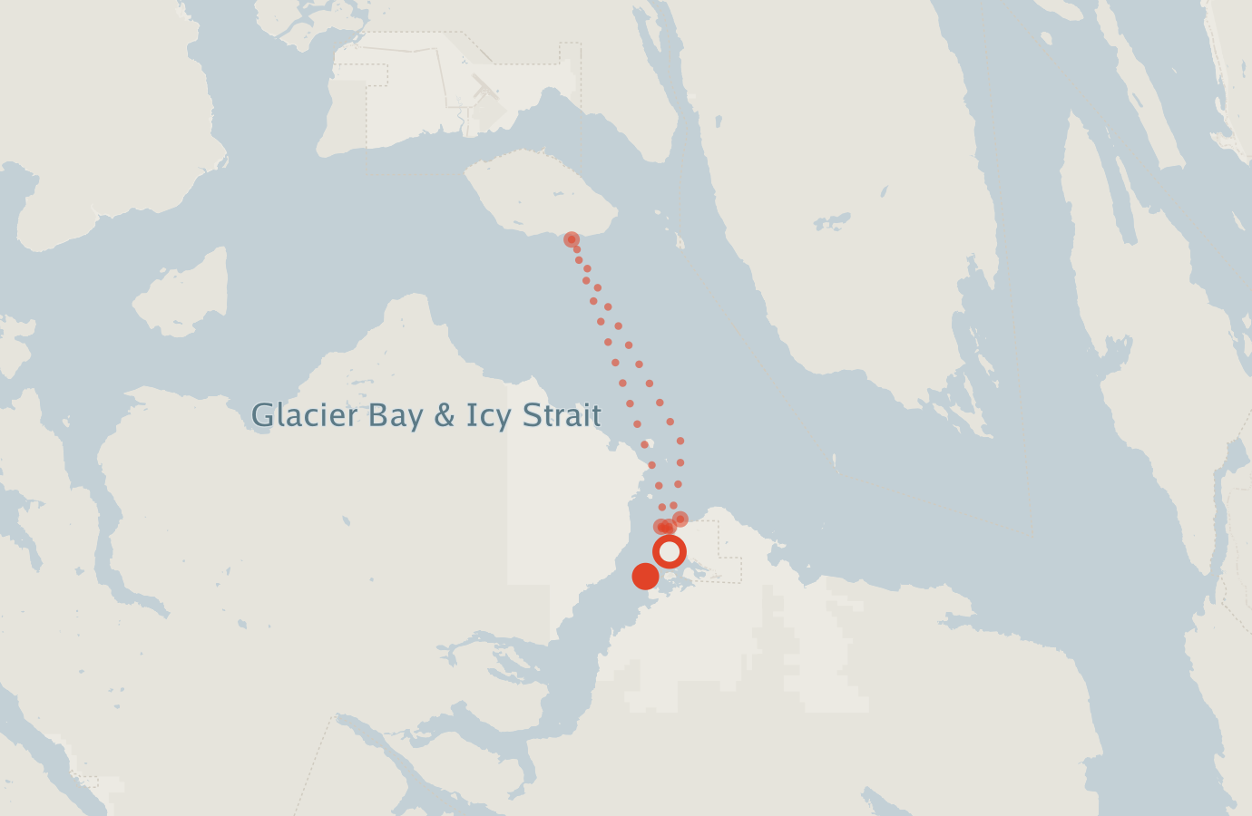 Activity map — real sighting points on an OpenStreetMap basemap
