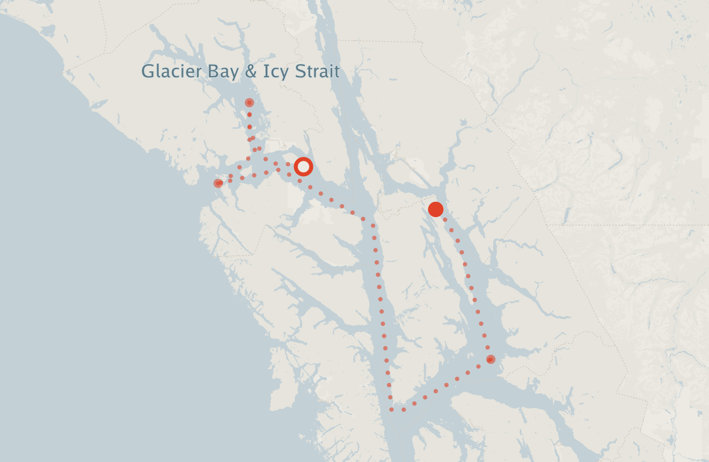 Activity map — real sighting points on an OpenStreetMap basemap
