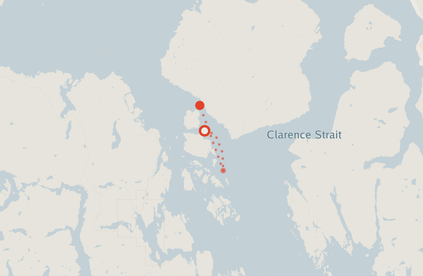 Activity map — real sighting points on an OpenStreetMap basemap