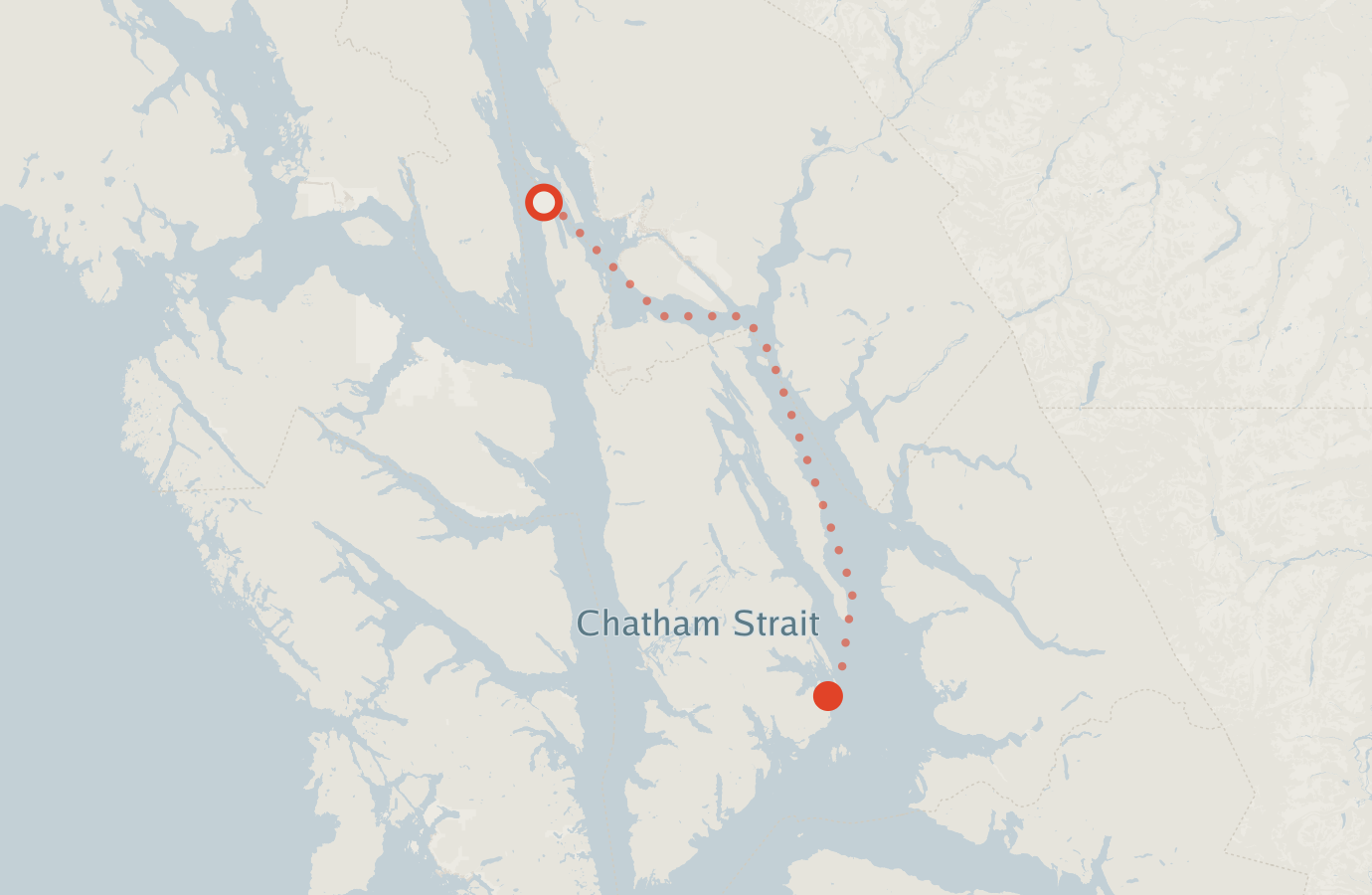 Activity map — real sighting points on an OpenStreetMap basemap