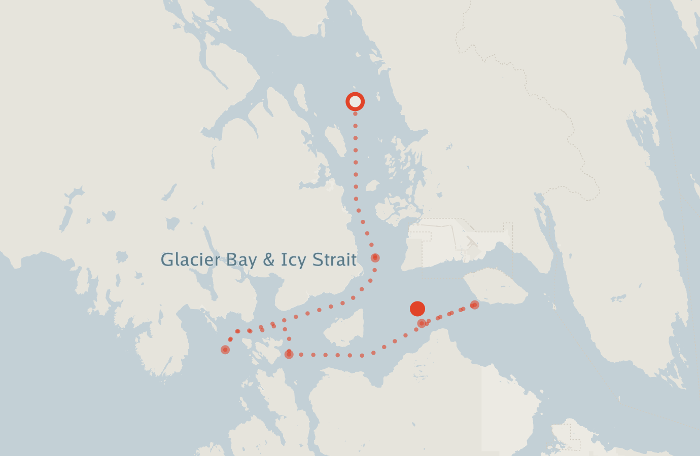 Activity map — real sighting points on an OpenStreetMap basemap