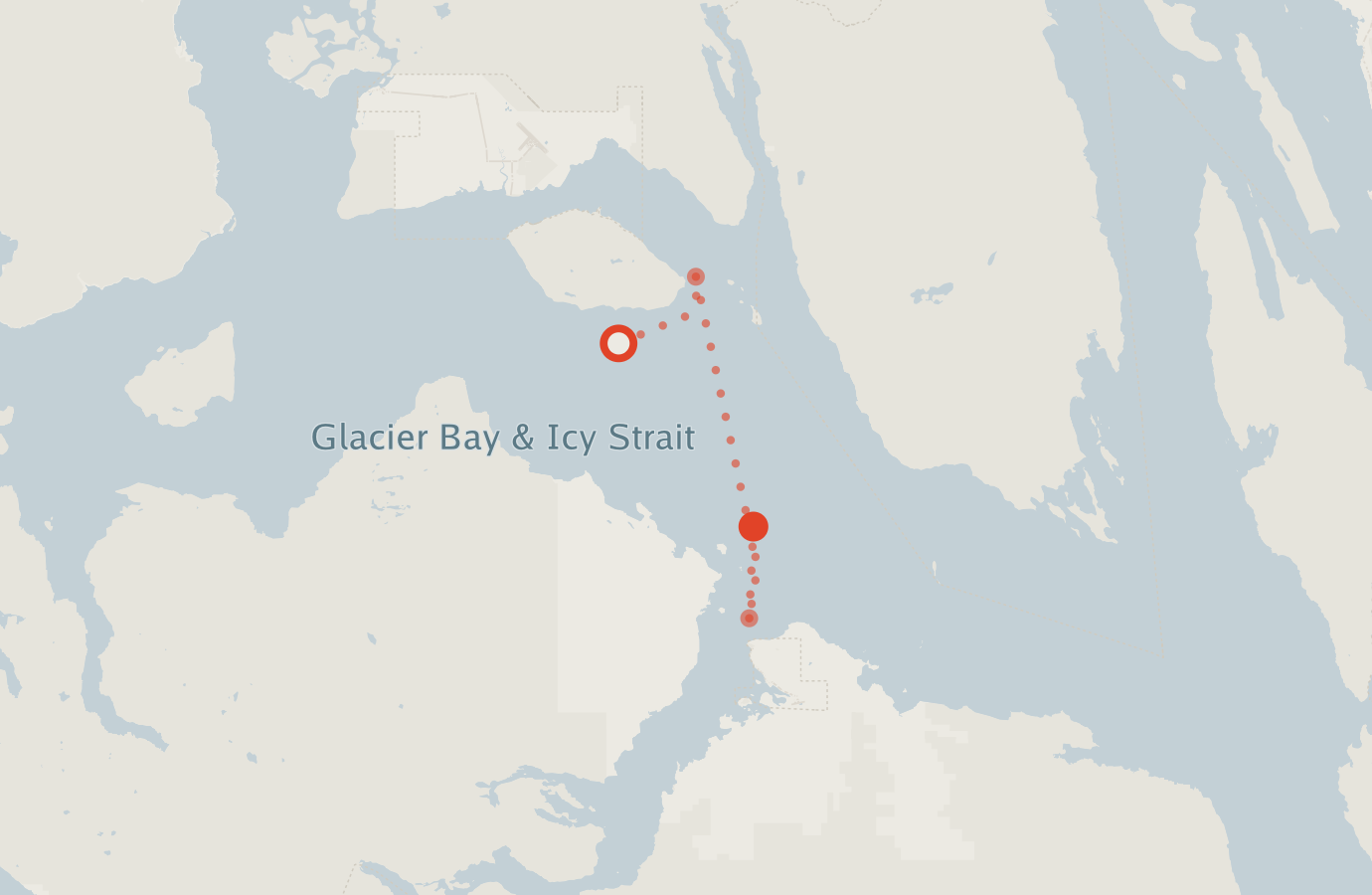 Activity map — real sighting points on an OpenStreetMap basemap