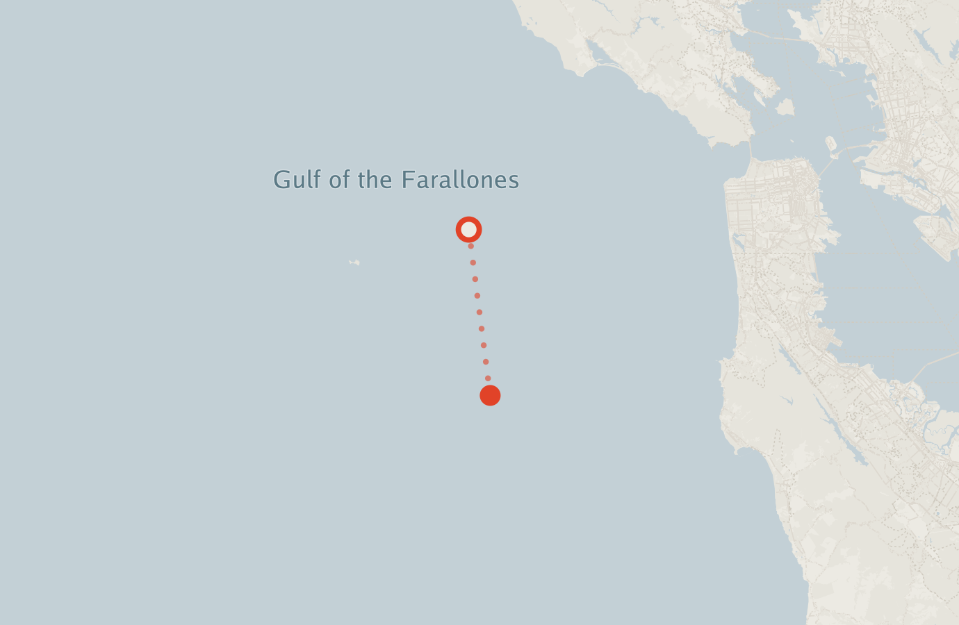 Activity map — real sighting points on an OpenStreetMap basemap