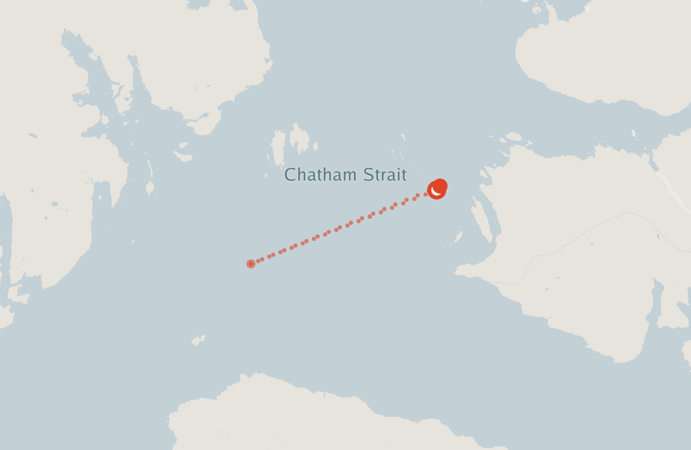 Activity map — real sighting points on an OpenStreetMap basemap