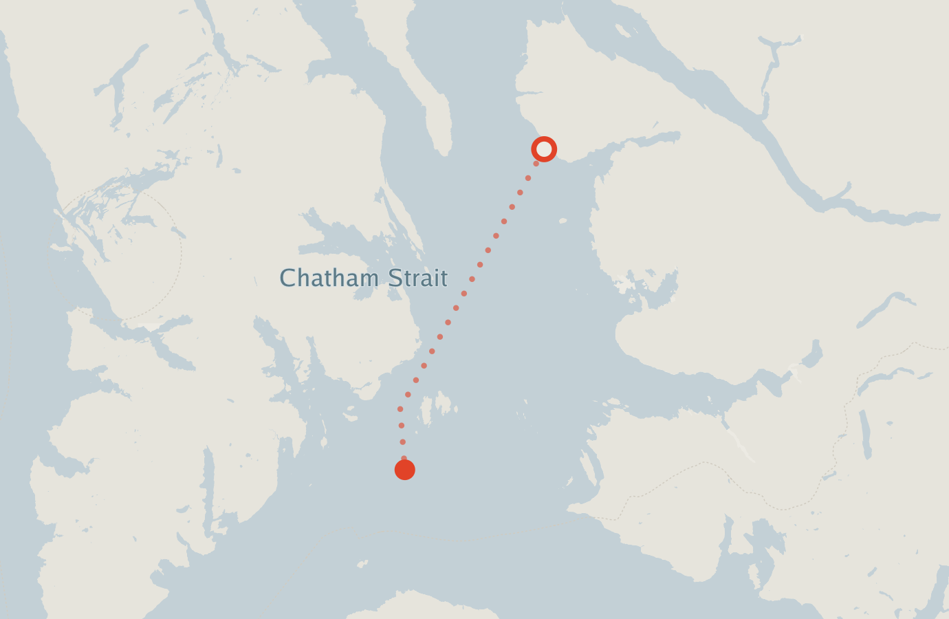 Activity map — real sighting points on an OpenStreetMap basemap