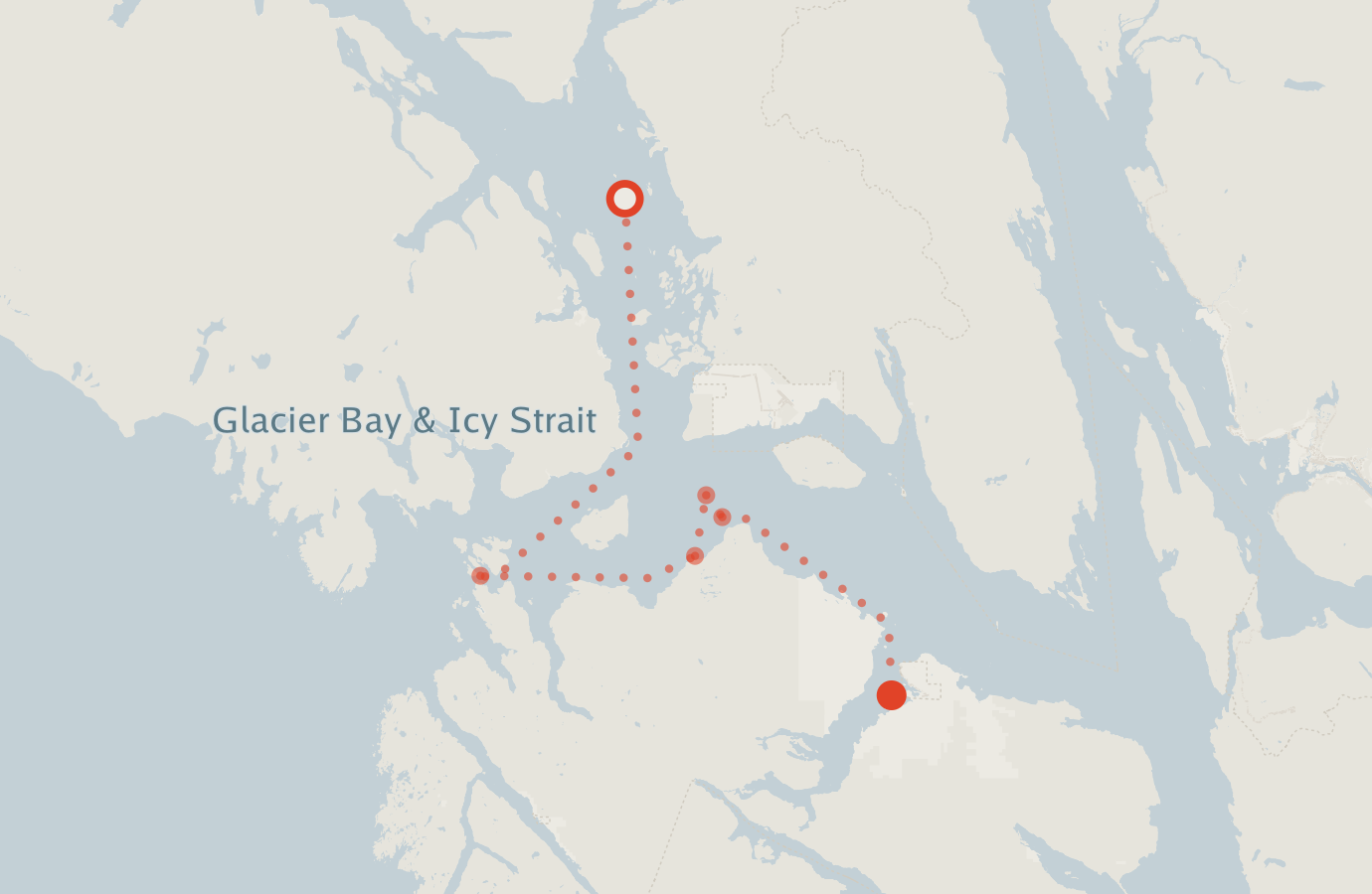 Activity map — real sighting points on an OpenStreetMap basemap