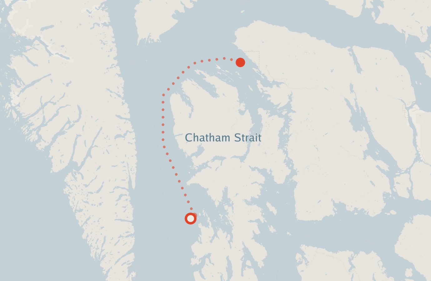 Activity map — real sighting points on an OpenStreetMap basemap