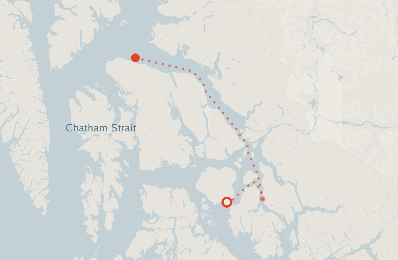 Activity map — real sighting points on an OpenStreetMap basemap