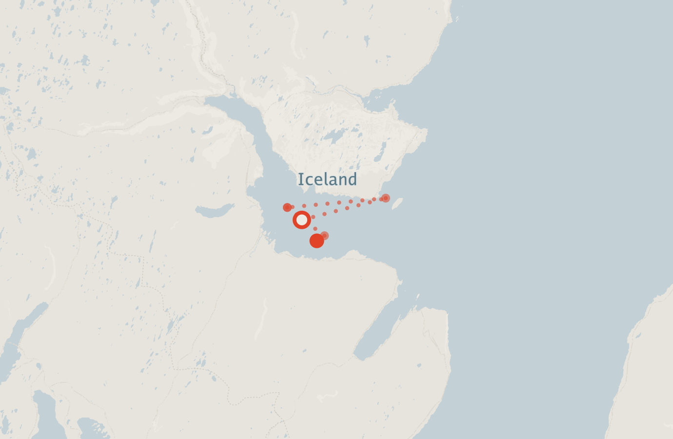 Activity map — real sighting points on an OpenStreetMap basemap