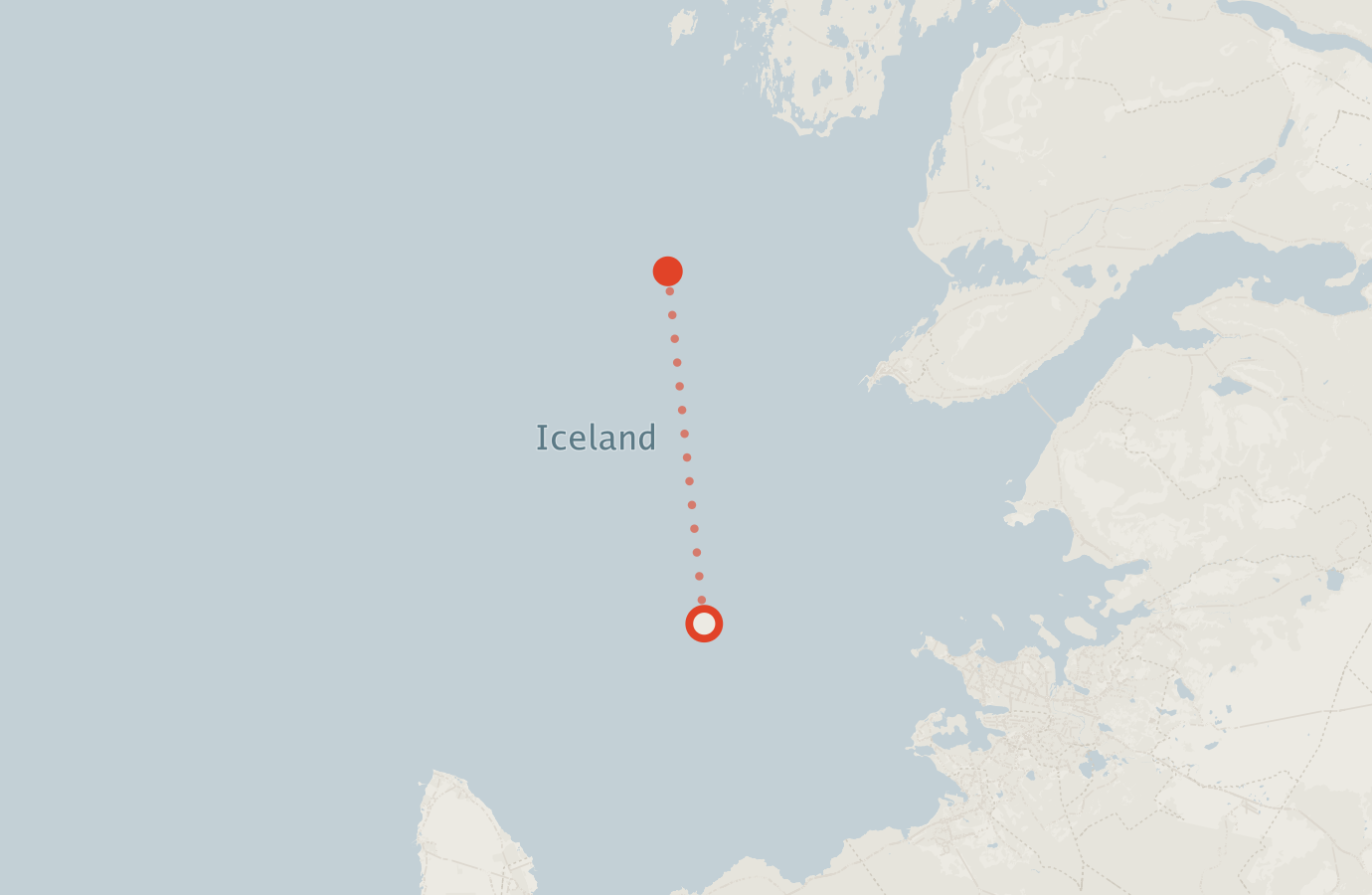 Activity map — real sighting points on an OpenStreetMap basemap